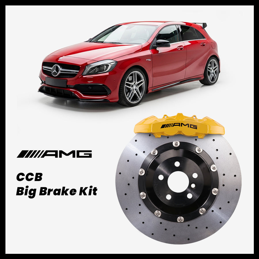 Mercedes-Benz A180 / A200 / A250 / A45 (W176) Brembo OEM AMG 4-Piston Caliper with 350mm CCB carbon ceramic brake rotor