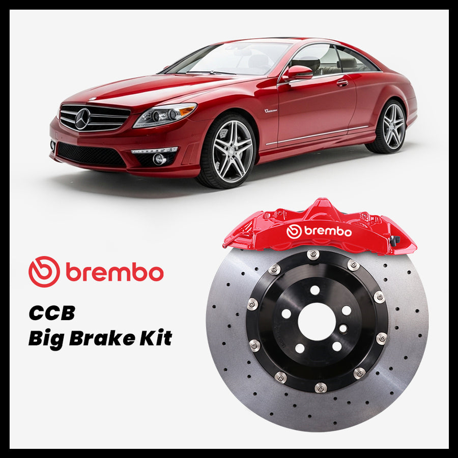 Mercedes-Benz CL500 / CL550 / CL600 / CL63 / CL65 (C216) Brembo GT6 6-Piston Caliper with 380mm CCB brake rotor