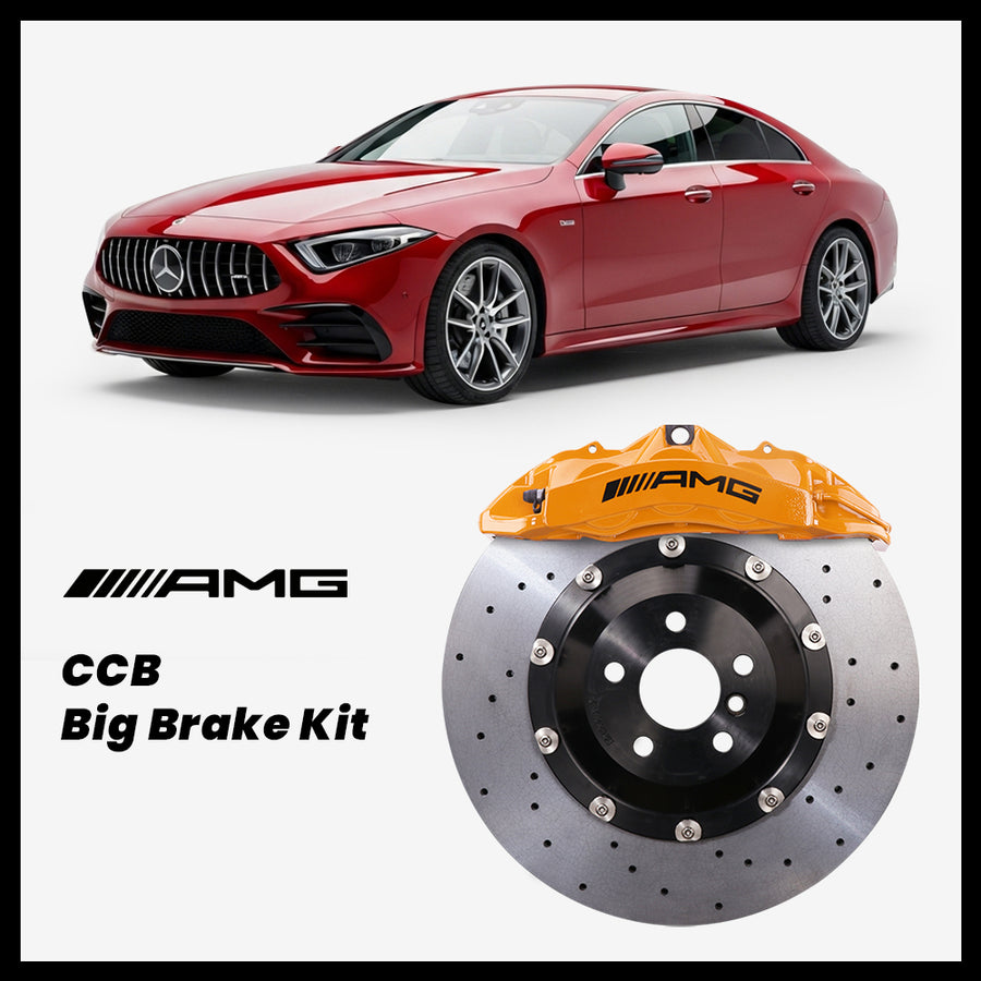 Mercedes-Benz CL500 / CL600 / CL55 / CL65 (C215) Brembo OEM AMG 6-Piston Caliper with 390mm CCB carbon ceramic brake rotor