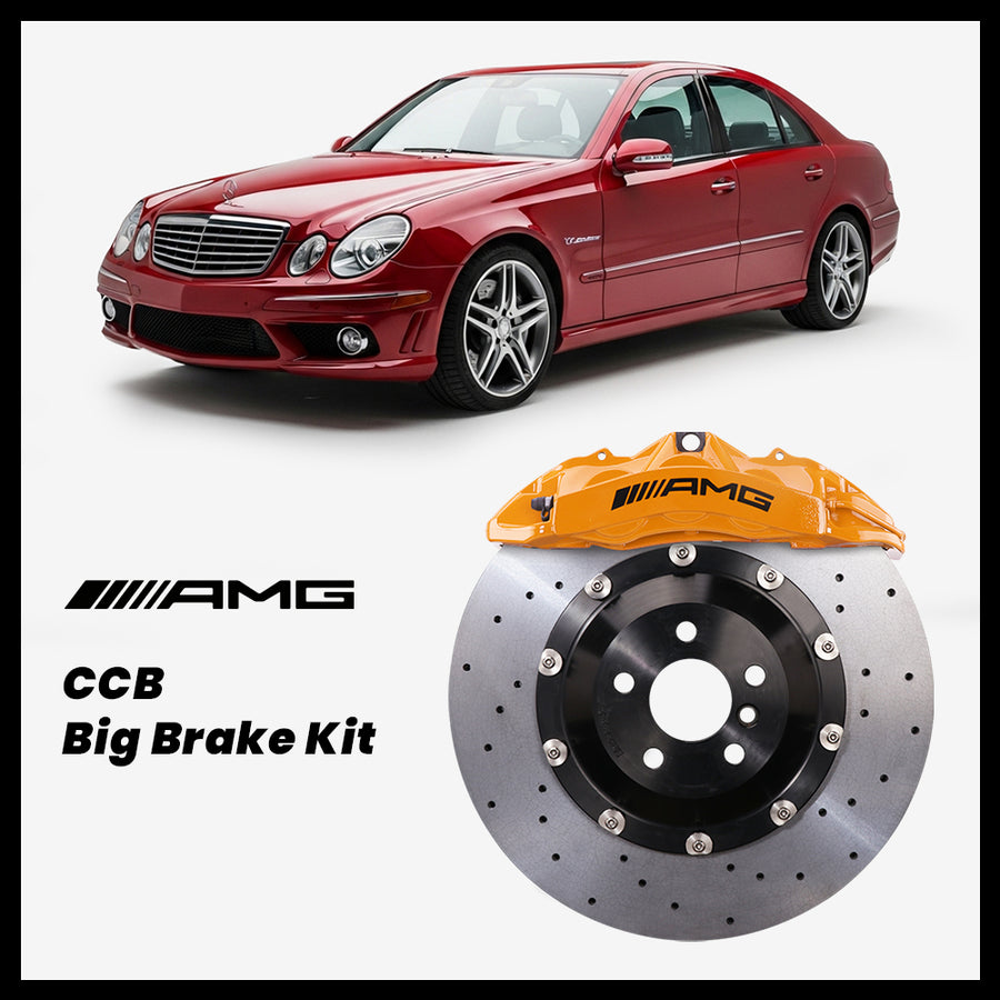 Mercedes-Benz E280 / E320 / E350 / E500 / E550 / E55 / E63 (W211/S211) Brembo OEM AMG 6-Piston Caliper with 390mm CCB brake