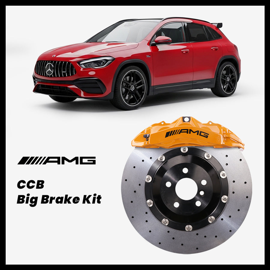 Mercedes-Benz GLA200 / GLA250 / GLA35 / GLA45 / GLA45S (H247) Brembo OEM AMG 6-Piston Caliper with 390mm CCB brake rotor