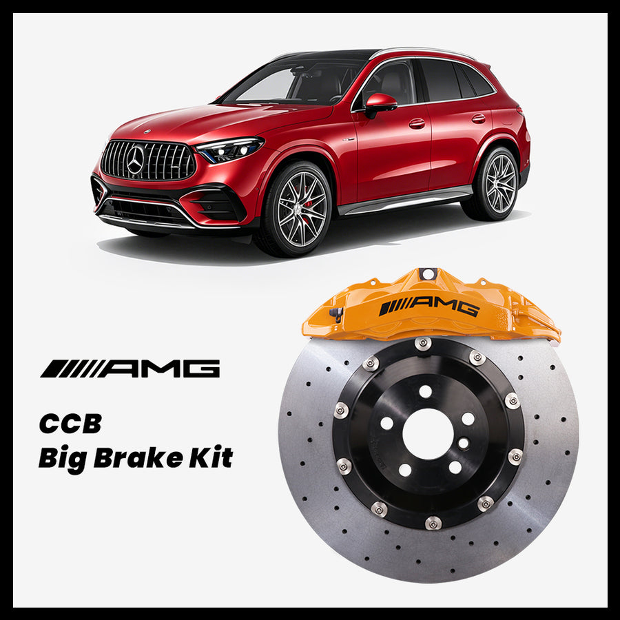 Mercedes-Benz GLC300 / GLC43 / GLC63S (X254/C254) Brembo OEM AMG 6-Piston Caliper with 390mm CCB carbon ceramic brake rotor