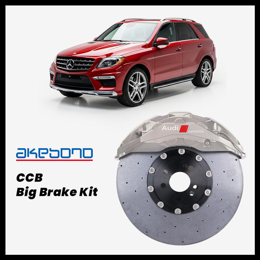 Mercedes-Benz ML350 / ML400 / ML500 / ML550 / ML63 (W166) Akebono OEM Audi RS 10-Piston (10N) Caliper with 420mm CCB brake