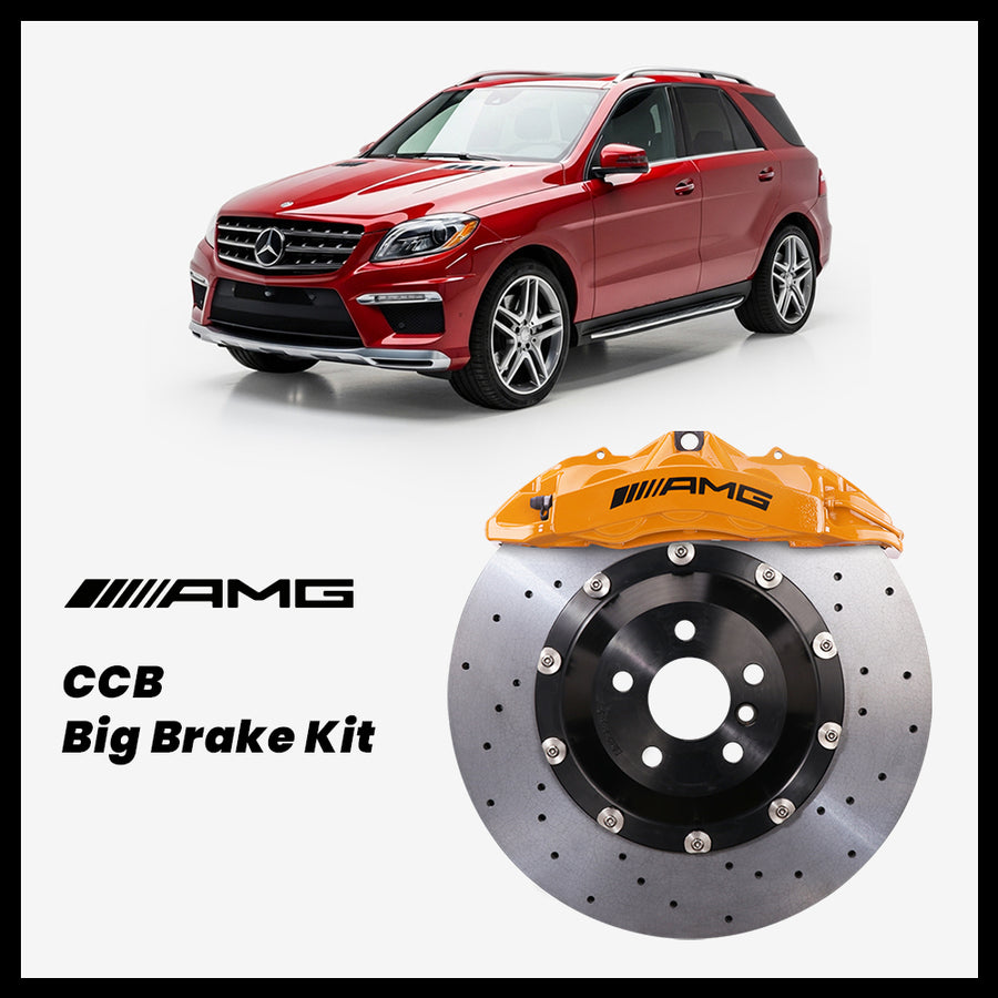 Mercedes-Benz ML350 / ML400 / ML500 / ML550 / ML63 (W166) Brembo OEM AMG 6-Piston Caliper with 390mm CCB brake rotor