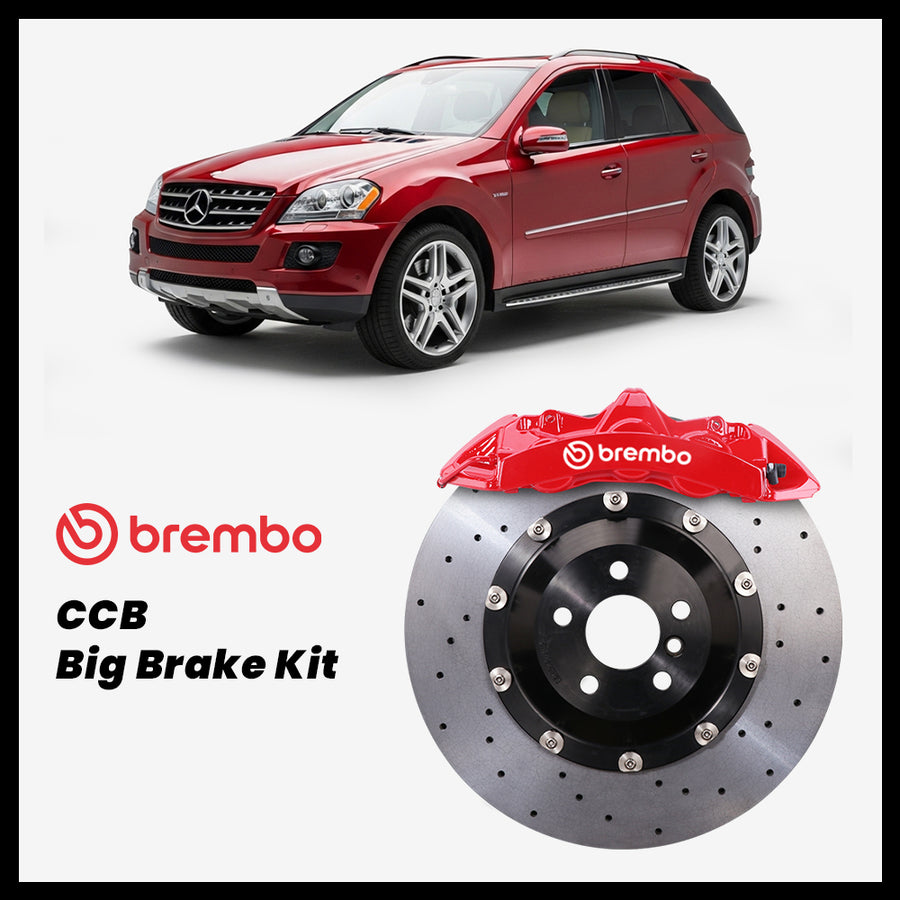 Mercedes-Benz ML350 / ML500 / ML550 / ML63 (W164) Brembo GT6 6-Piston Caliper with 380mm CCB carbon ceramic brake rotor