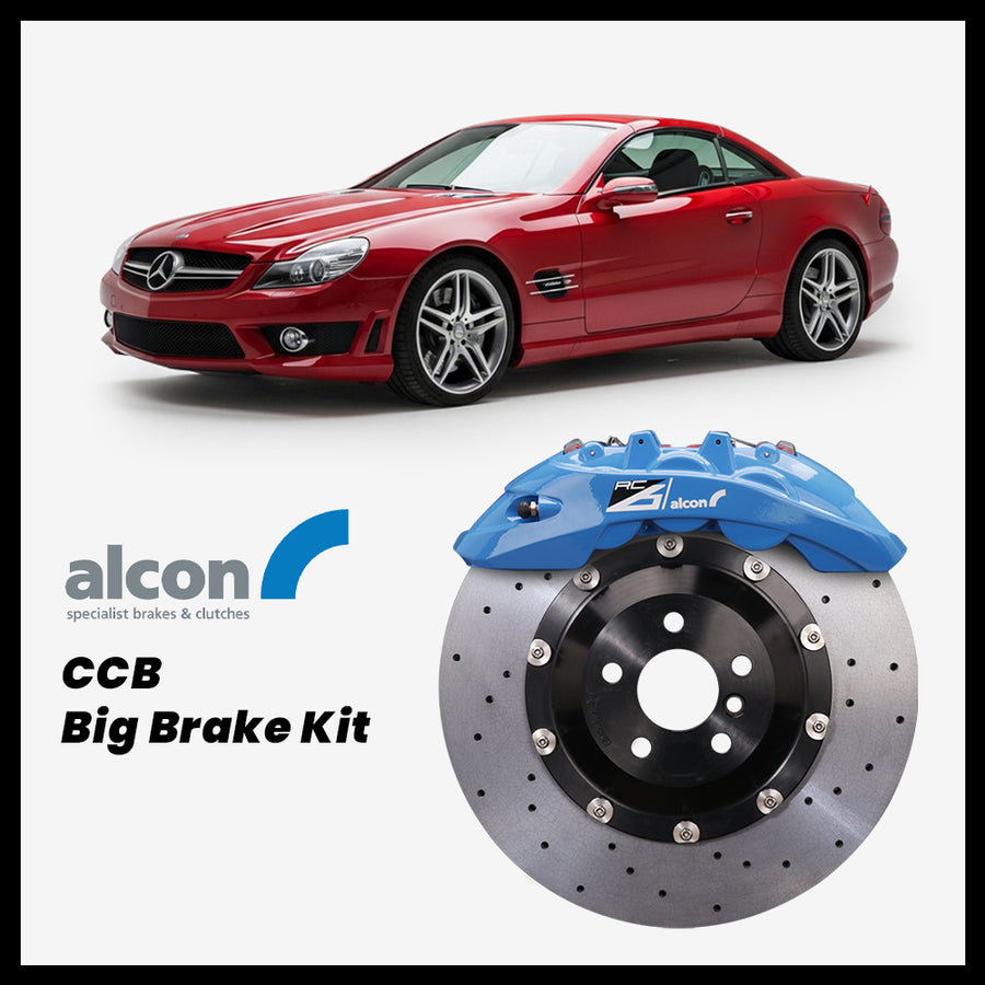 Mercedes-Benz SL350 / SL500 / SL550 / SL600 / SL55 / SL63 / SL65 (R230) Alcon RC6 6-Piston Caliper with 380mm CCB brake rotor