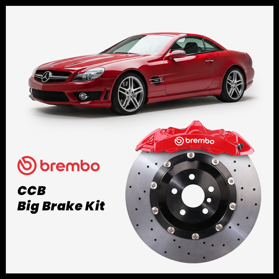 Mercedes-Benz SL350 / SL500 / SL550 / SL600 / SL55 / SL63 / SL65 (R230) Brembo GT6 6-Piston Caliper with 380mm CCB brake