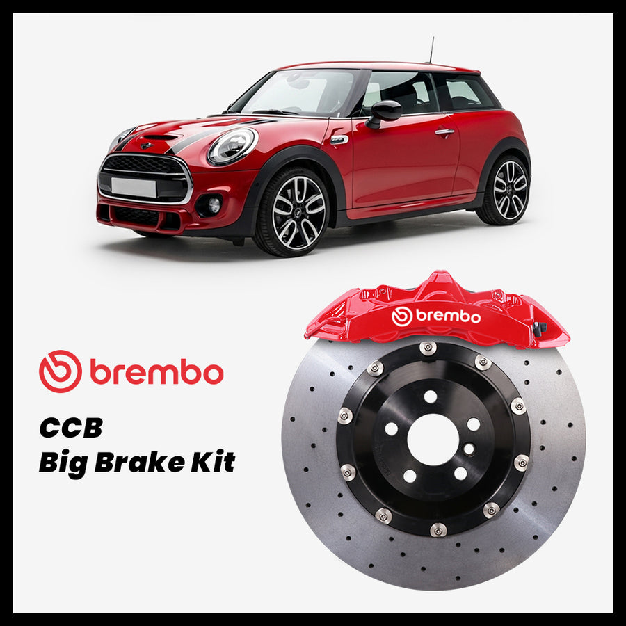 MINI Cooper / Cooper S / JCW / GP (F56 / F55 / F57) Brembo GT6 6-Piston Caliper with 380/355mm CCB carbon ceramic brake rotor