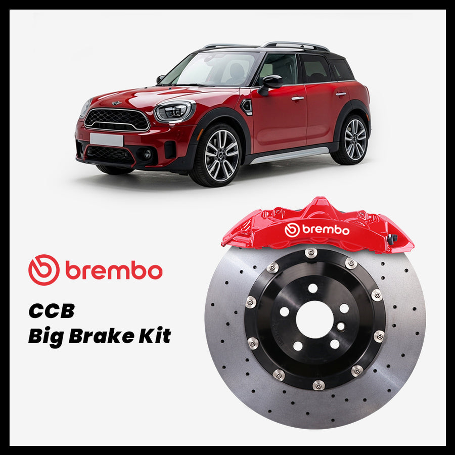 MINI Countryman / Cooper S / JCW (F60) Brembo GT6 6-Piston Caliper with 380/355mm CCB carbon ceramic brake rotor