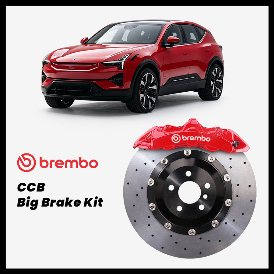 Polestar 3 Brembo GT6 6-Piston Caliper with 380mm CCB carbon ceramic brake rotor