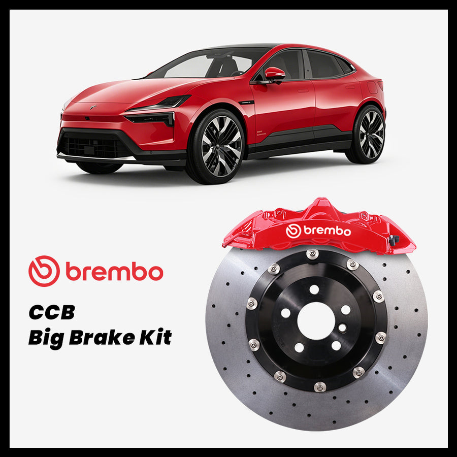 Polestar 4 Brembo GT6 6-Piston Caliper with 380mm CCB carbon ceramic brake rotor