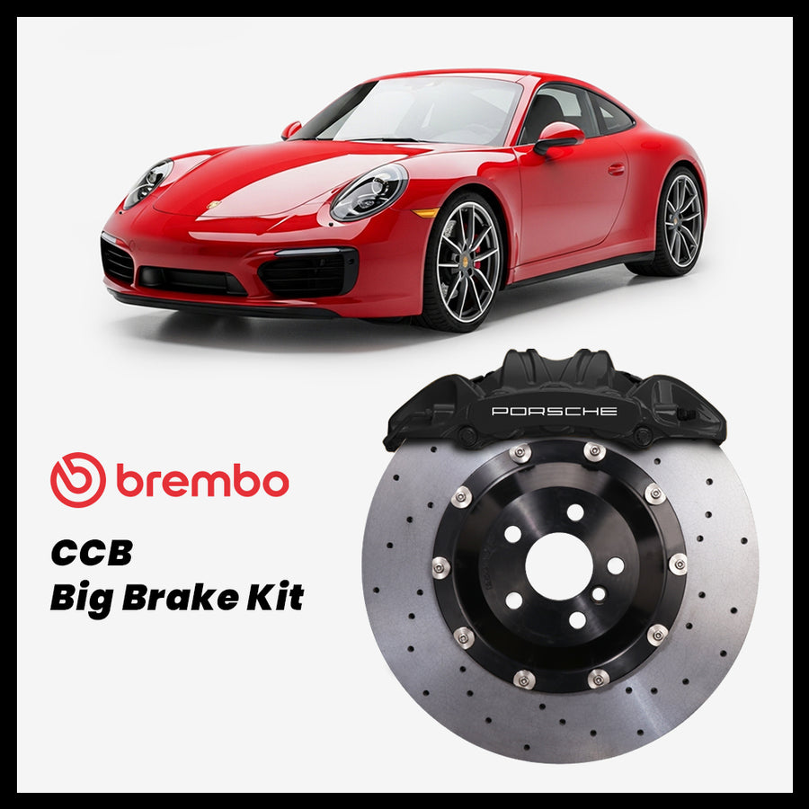 Porsche 911 (991) Carrera / S Brembo OEM Porsche 911 GT3 6-Piston Caliper with 410mm CCB carbon ceramic brake rotor