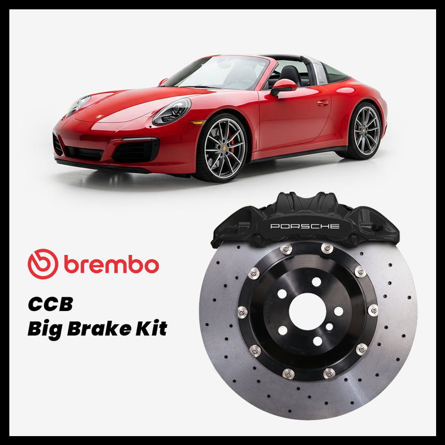 Porsche 911 (991) Targa / S / GTS Brembo OEM Porsche 911 GT3 6-Piston Caliper with 410mm CCB carbon ceramic brake rotor