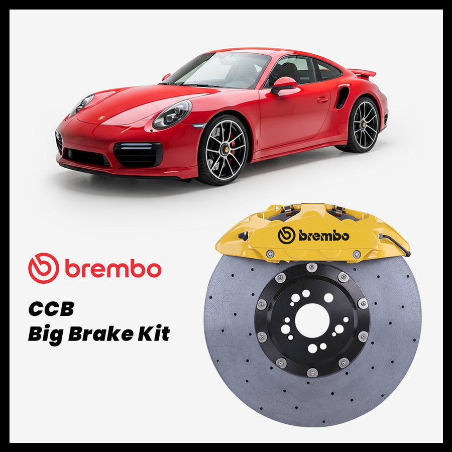 Porsche 911 (991) Turbo / S Brembo OEM Porsche 911 Turbo S 10-Piston Caliper with 420mm CCB carbon ceramic brake rotor