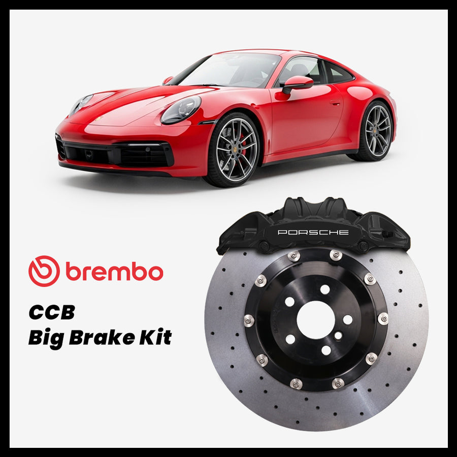 Porsche 911 (992) Carrera / S Brembo OEM Porsche 911 GT3 6-Piston Caliper with 410mm CCB carbon ceramic brake rotor
