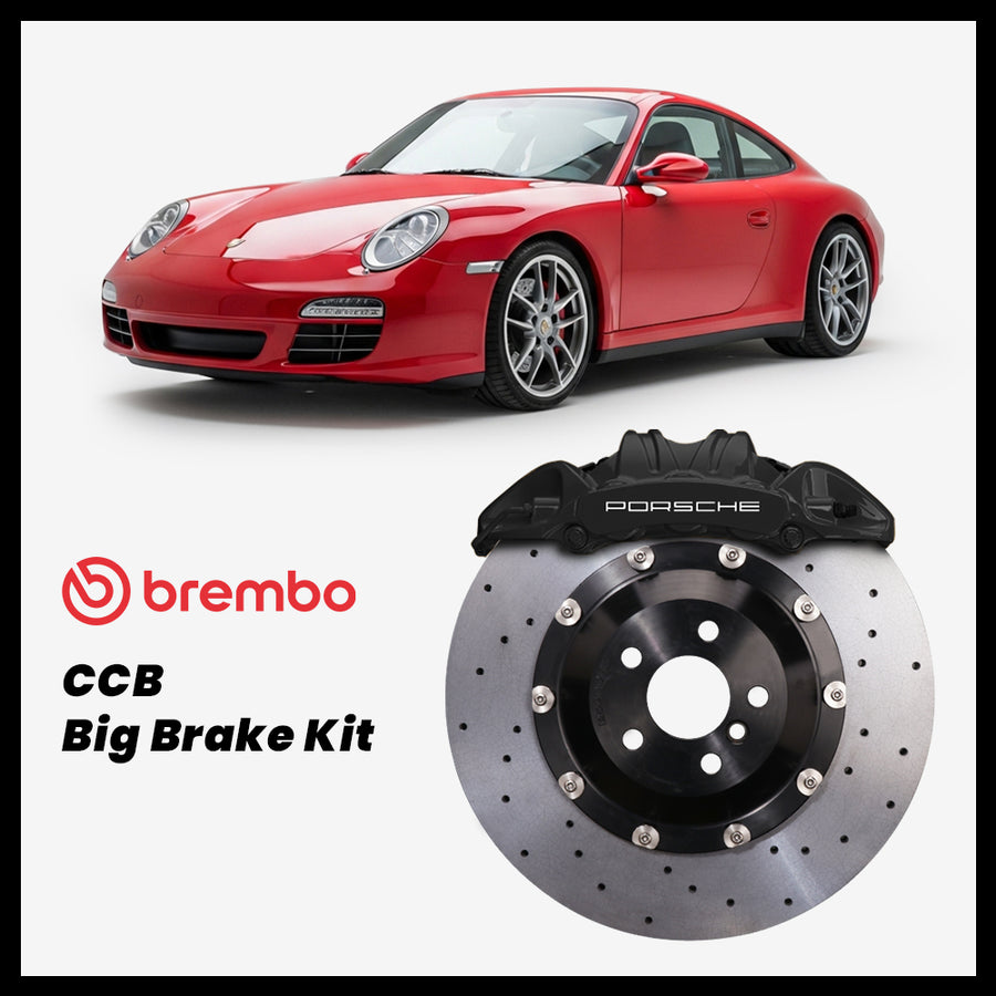 Porsche 911 (997) Carrera GTS Brembo OEM Porsche 911 GT3 6-Piston Caliper with 405mm CCB carbon ceramic brake rotor