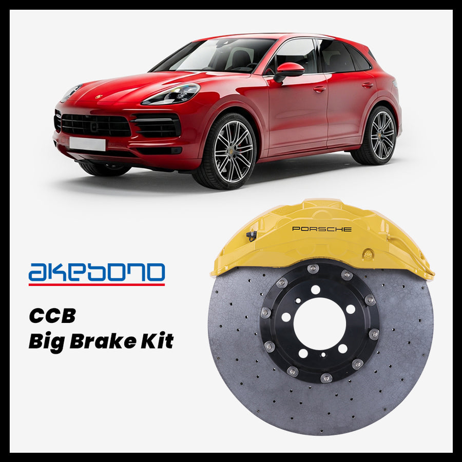 Porsche Cayenne (9Y0) GTS / Turbo / Turbo E-Hybrid Akebono OEM Porsche 10-Piston (10N) Caliper with 420/440mm CCB brake rotor
