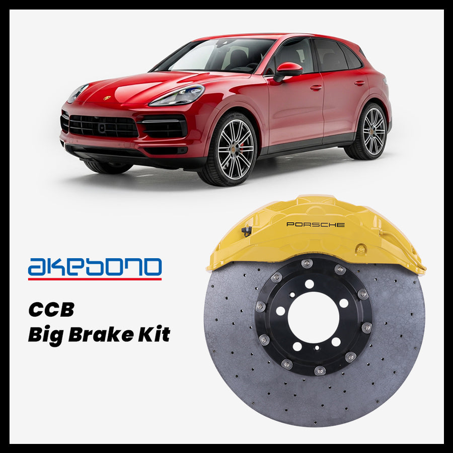 Porsche Cayenne (9Y0) / S / E-Hybrid Akebono OEM Porsche 10-Piston (10N) Caliper with 420/440mm CCB brake rotor