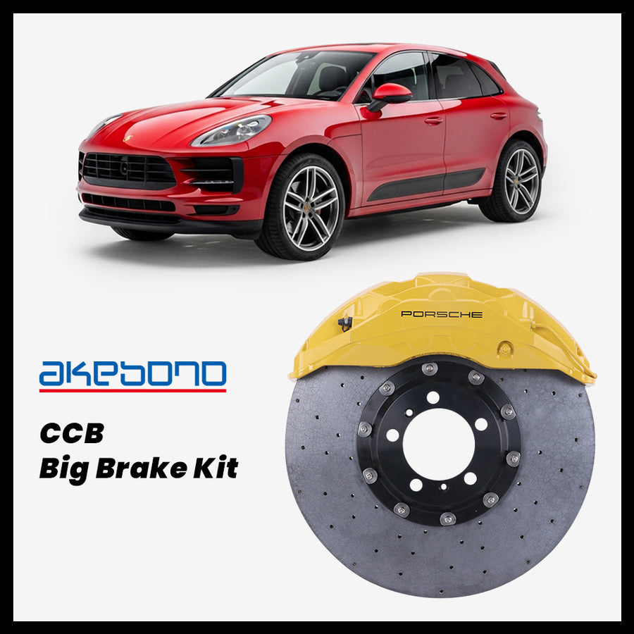 Porsche Macan (95B) / T / S Akebono OEM Porsche 10-Piston (10N) Caliper with 420mm CCB carbon ceramic brake rotor