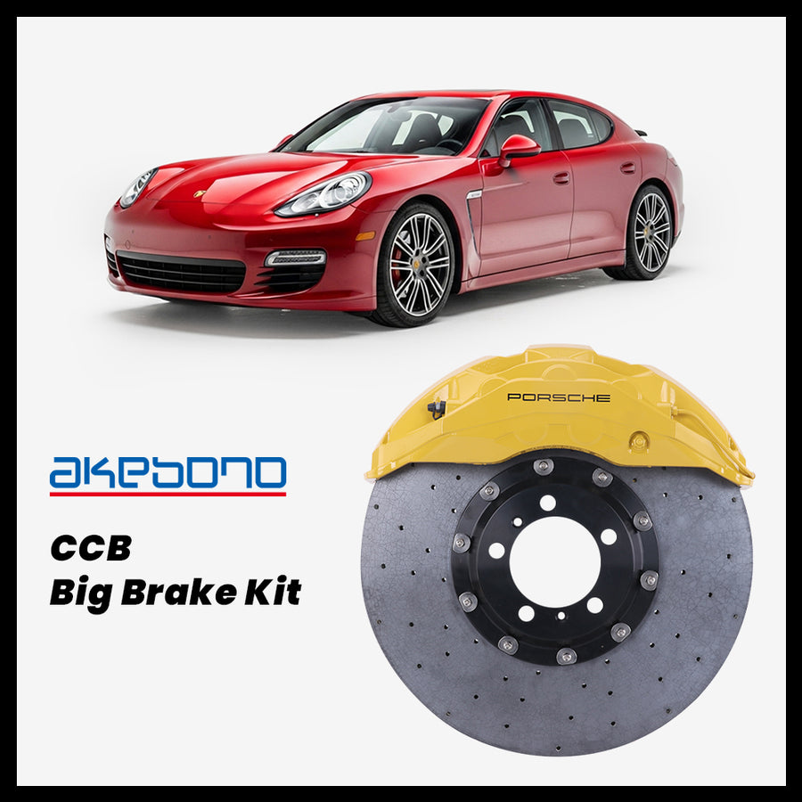 Porsche Panamera (970) / 4 / S Akebono OEM Porsche 10-Piston (10N) Caliper with 420mm CCB carbon ceramic brake rotor