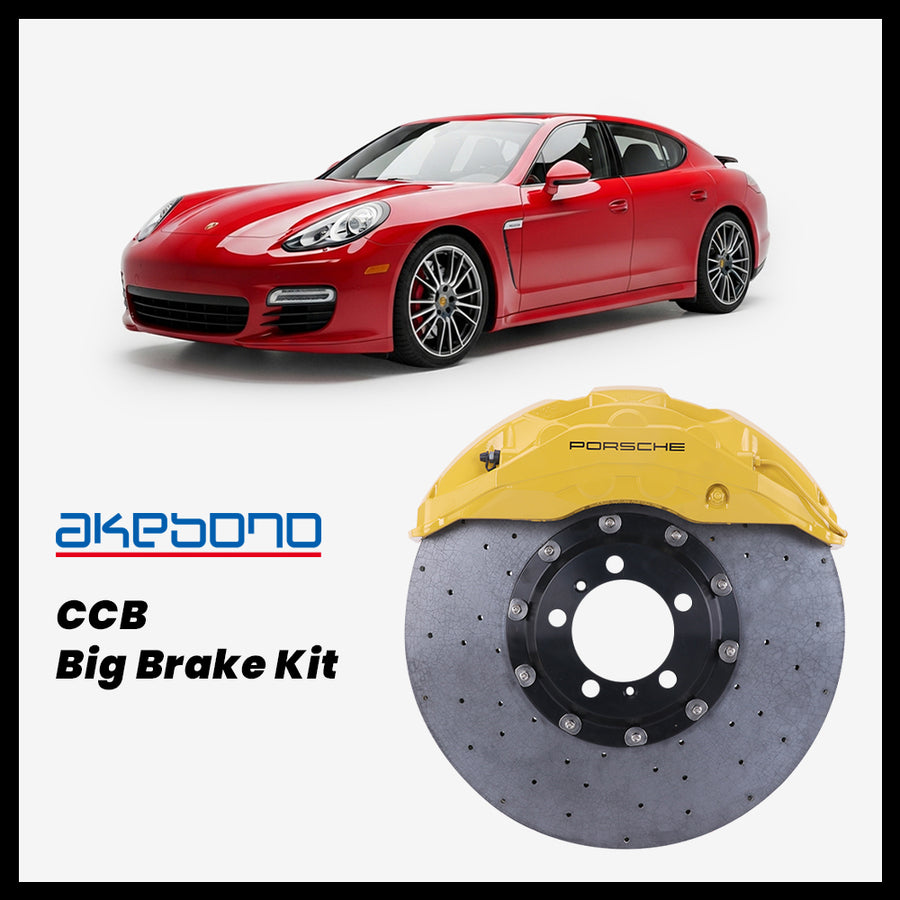 Porsche Panamera (970) GTS / Turbo / S Akebono OEM Porsche 10-Piston (10N) Caliper with 420mm CCB carbon ceramic brake rotor