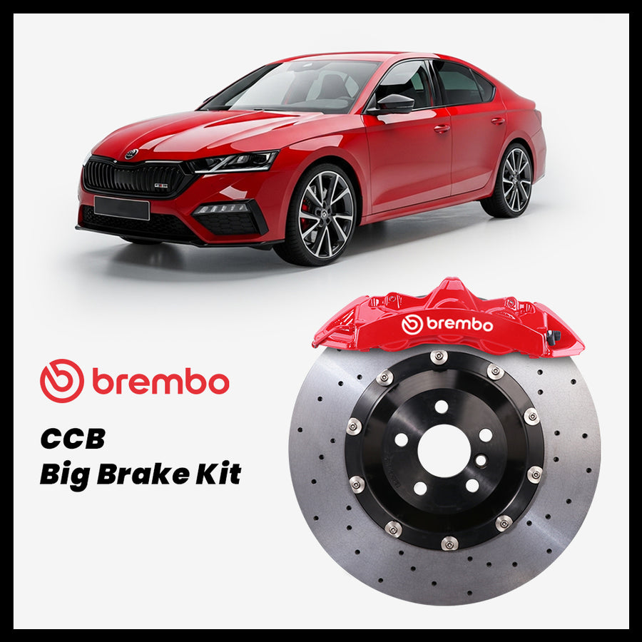 Skoda Octavia / vRS (1Z/5E/NX) Brembo GT6 6-Piston Caliper with 380mm CCB carbon ceramic brake rotor