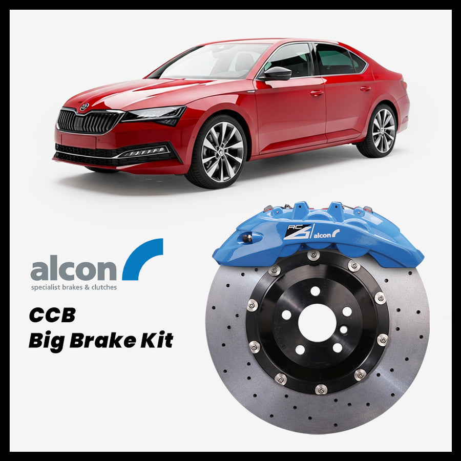 Skoda Superb / iV (3V) Alcon RC6 6-Piston Caliper with 380mm CCB carbon ceramic brake rotor