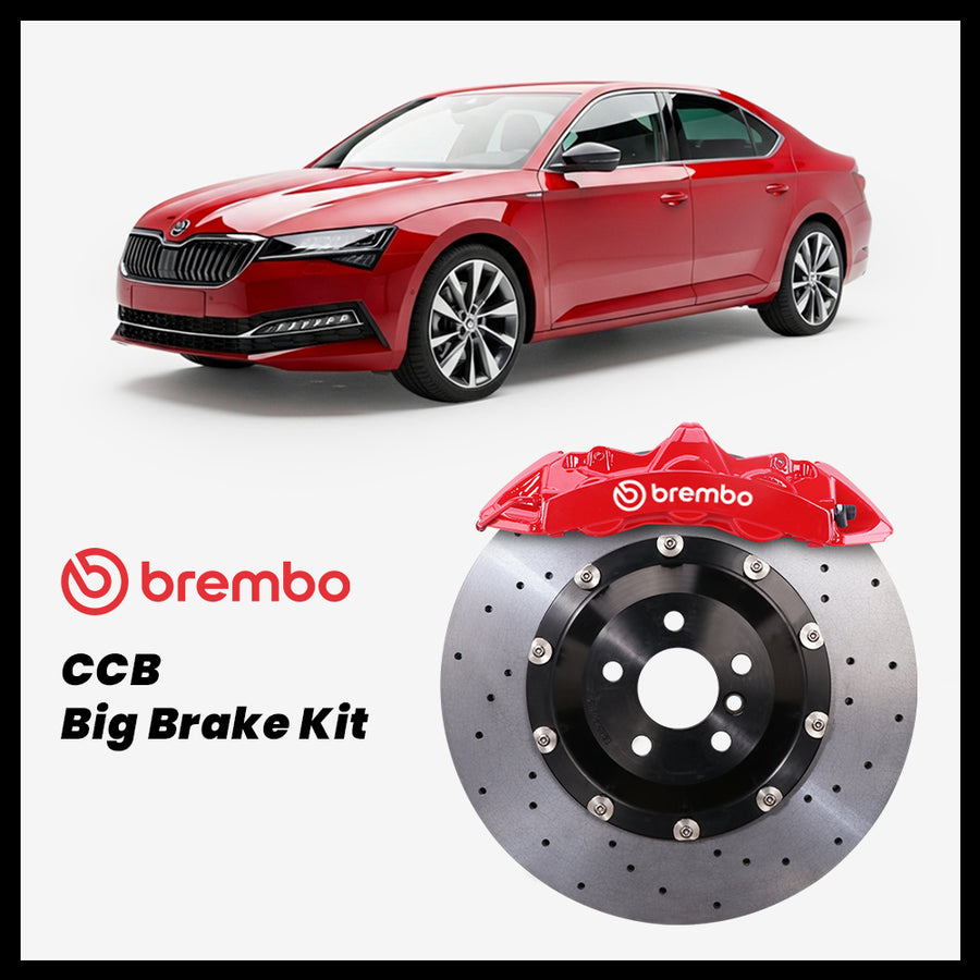 Skoda Superb / iV (3V) Brembo GT6 6-Piston Caliper with 380mm CCB carbon ceramic brake rotor