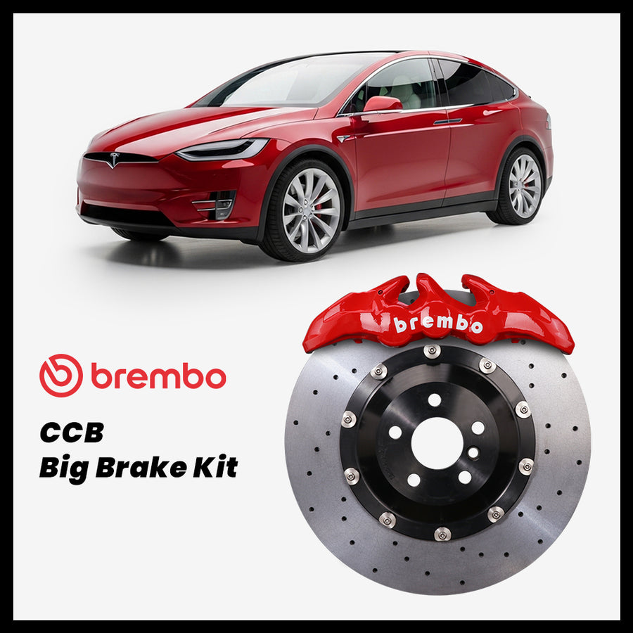 Tesla Model X / Performance / Plaid Brembo GT | BM6 6-Piston Caliper with 380mm CCB carbon ceramic brake rotor