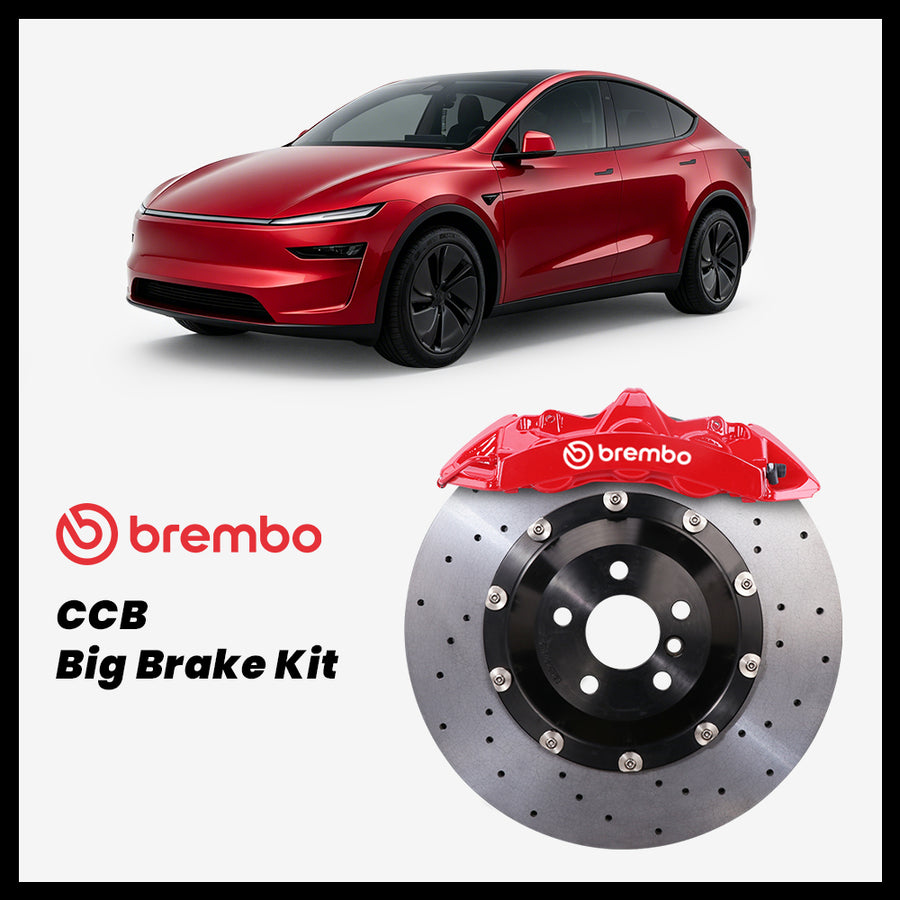 Tesla Model Y / Performance (Juniper Refresh) Brembo GT6 6-Piston Caliper with 380mm CCB carbon ceramic brake rotor