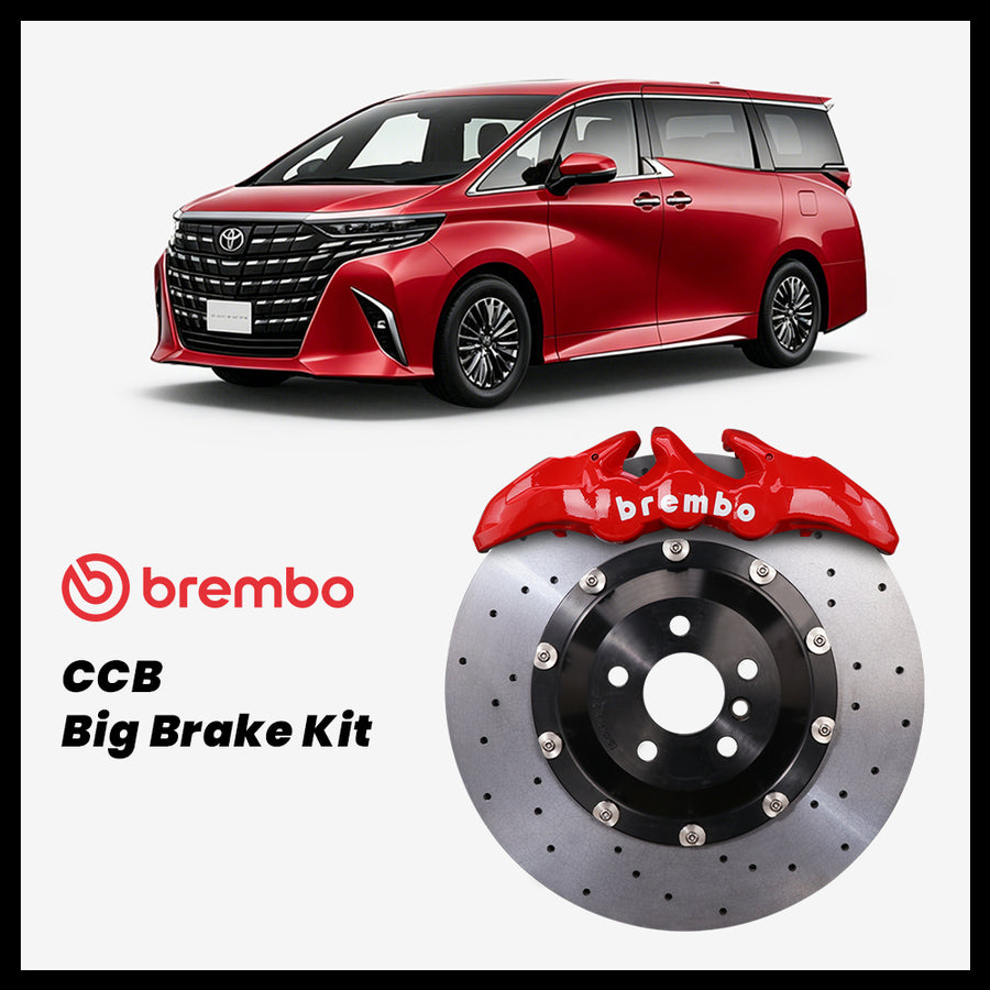Toyota Alphard / Vellfire (AH40) Brembo GT | BM6 6-Piston Caliper with 405mm CCB carbon ceramic brake rotor