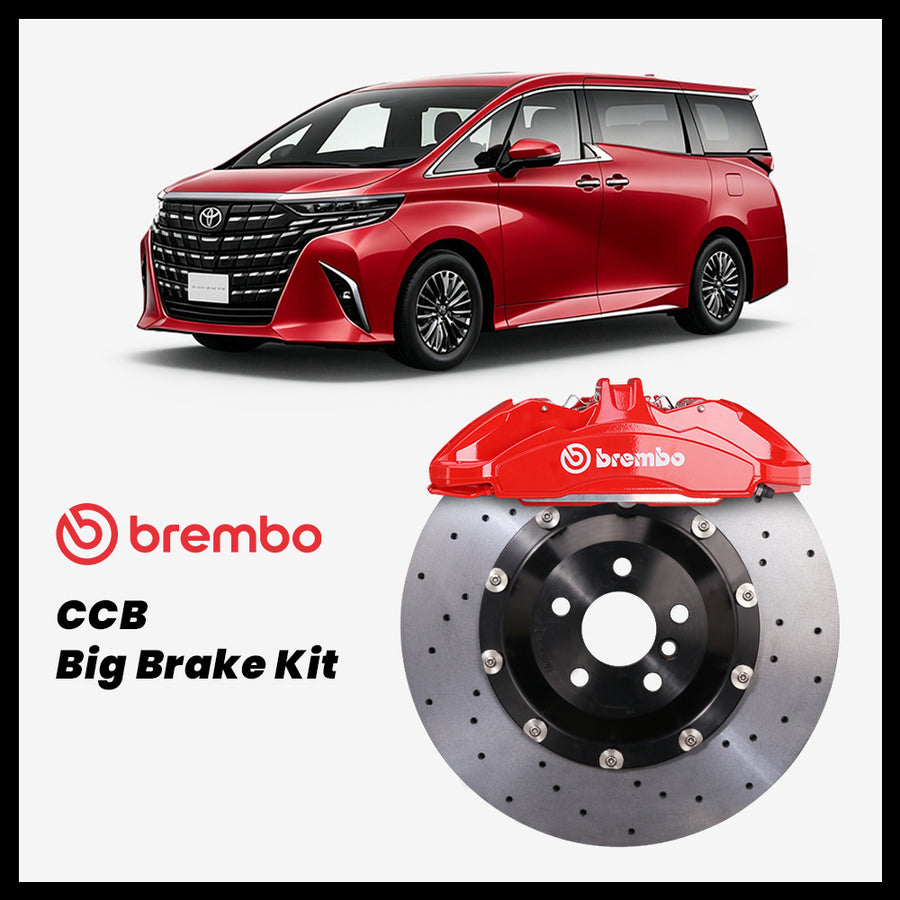 Toyota Alphard / Vellfire (AH40) Brembo OEM Ford Shelby GT350 Mustang 6-Piston Caliper with 380mm CCB brake rotor