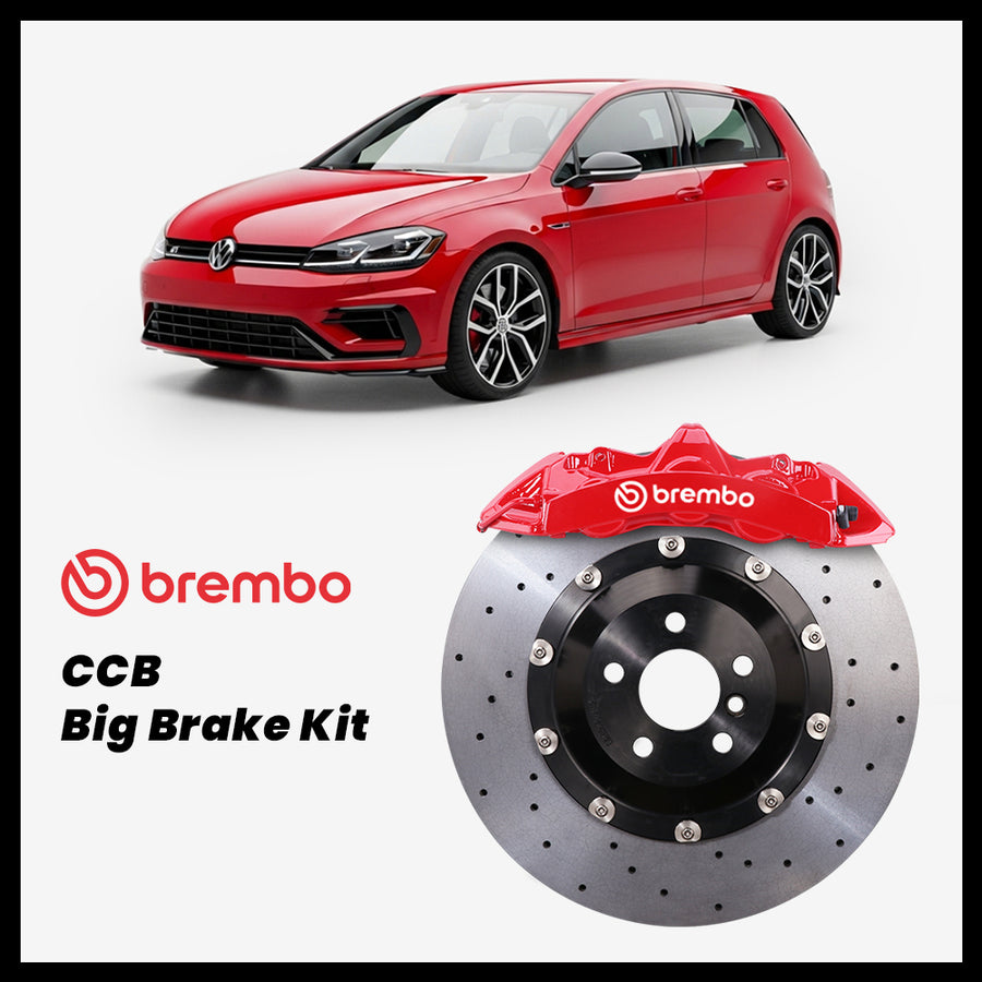 Volkswagen Golf / GTI / R (Mk7/Mk7.5) Brembo GT6 6-Piston Caliper with 380mm CCB carbon ceramic brake rotor