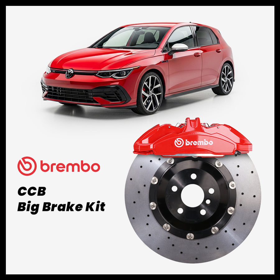 Volkswagen Golf / GTI / R (Mk8) Brembo OEM Ford Shelby GT350 Mustang 6-Piston Caliper with 390mm CCB brake rotor