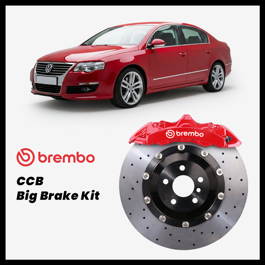 Volkswagen Passat / R36 (B6/3C) Brembo GT6 6-Piston Caliper with 380mm CCB carbon ceramic brake rotor