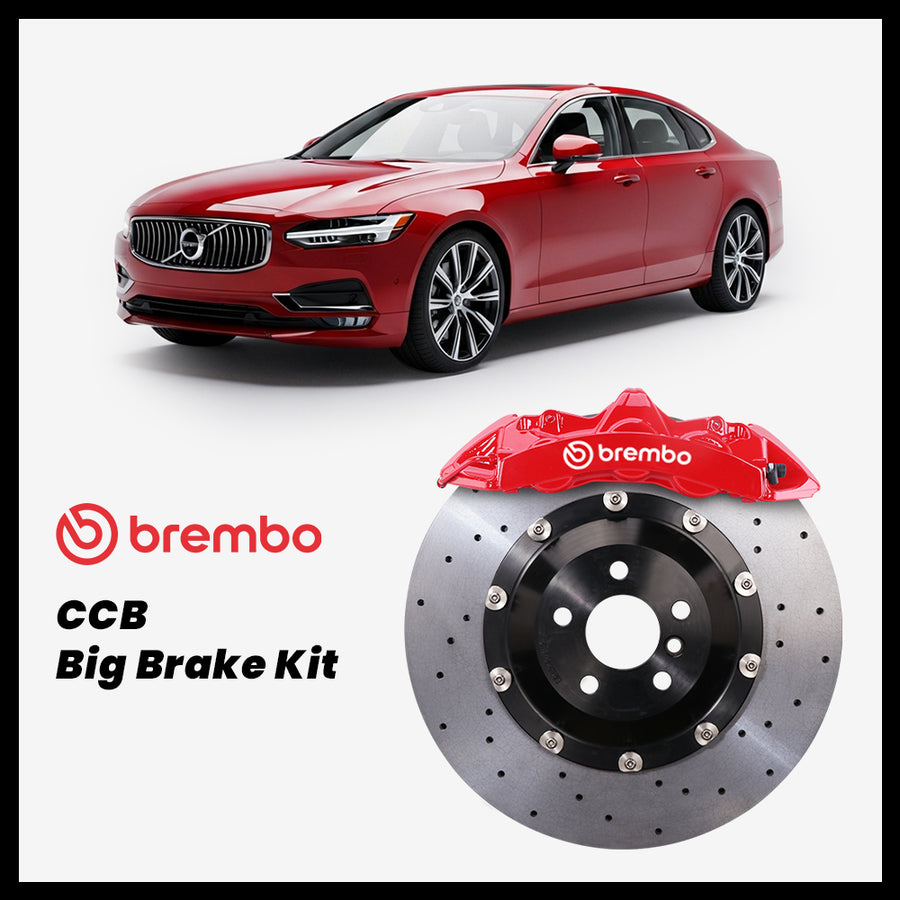Volvo S90 Brembo GT6 6-Piston Caliper with 380mm CCB carbon ceramic brake rotor