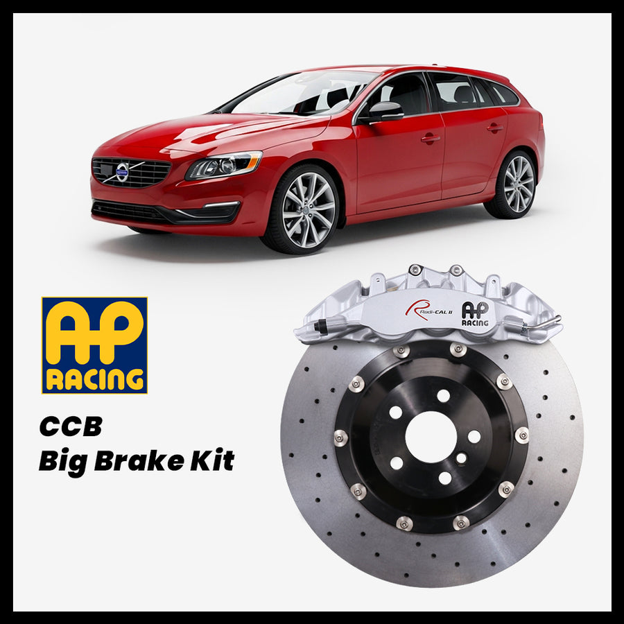 Volvo V60 / Polestar (155/P3) AP Racing CP9560 Radi-CAL II 6-Piston Caliper with 380mm CCB carbon ceramic brake rotor