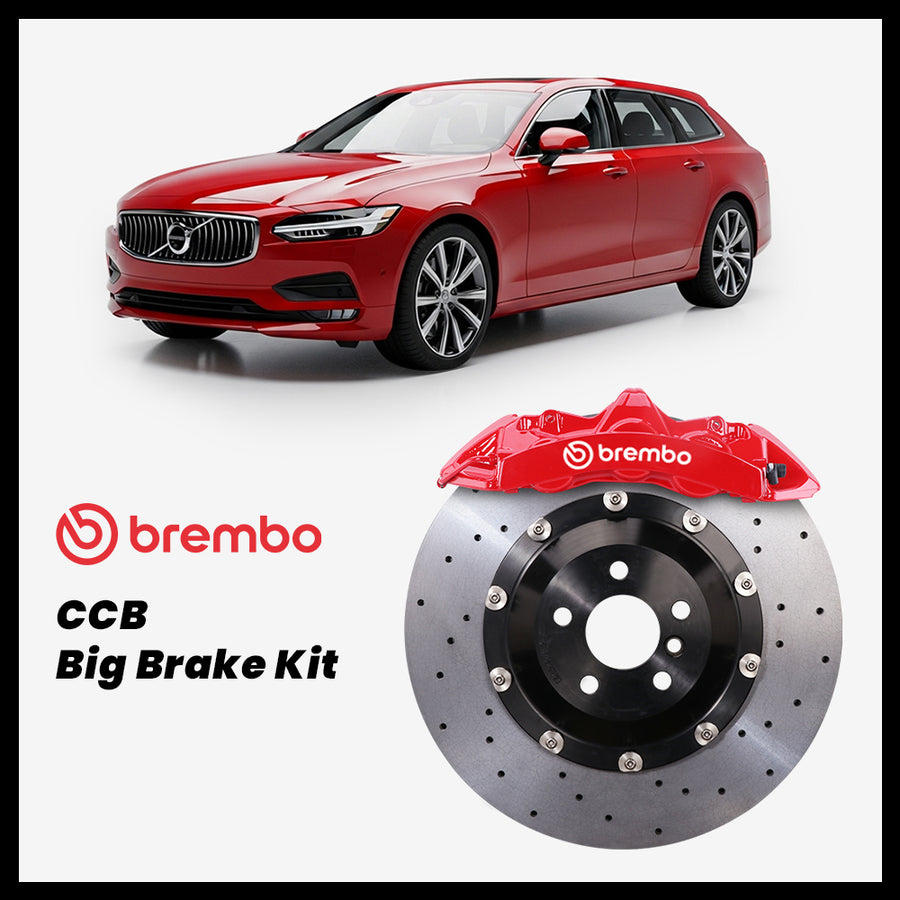 Volvo V90 Brembo GT6 6-Piston Caliper with 380mm CCB carbon ceramic brake rotor