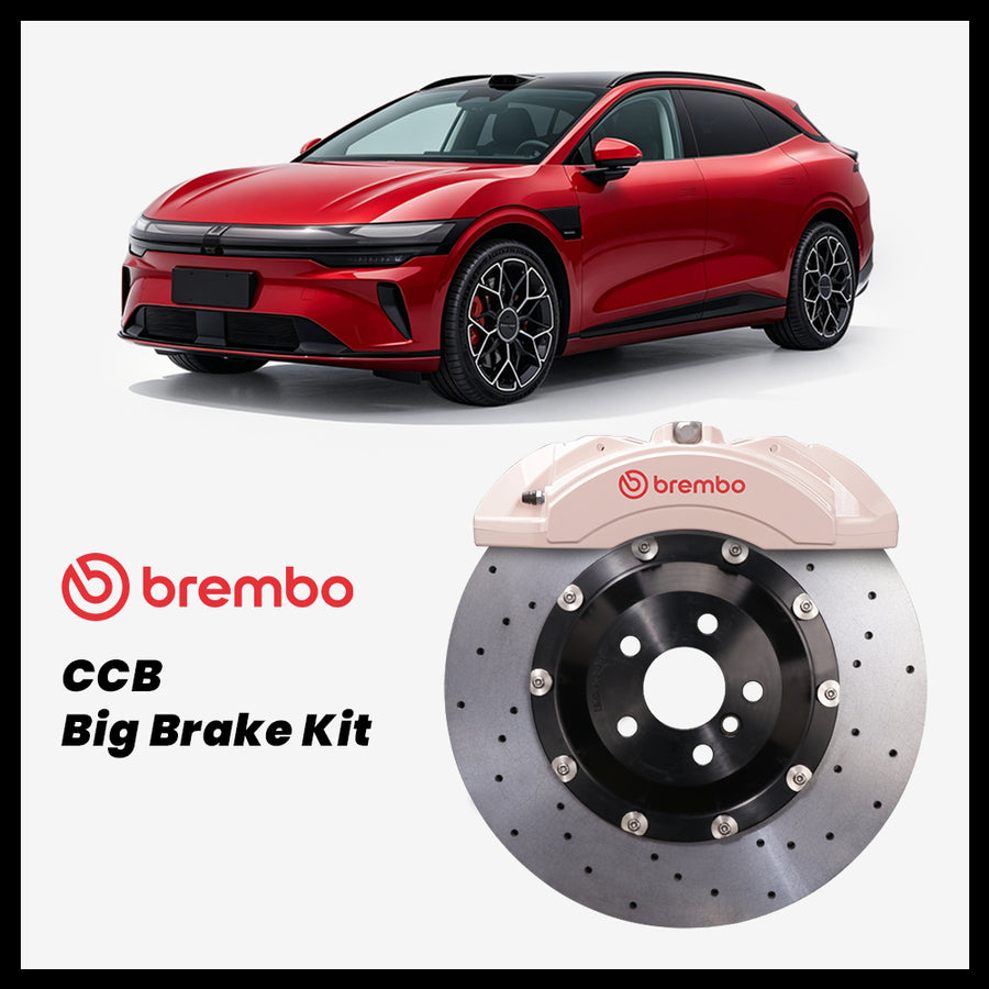 Zeekr 007 GT Brembo X-Style FA-042 Forged 6-Piston Caliper with 380mm CCB carbon ceramic brake rotor